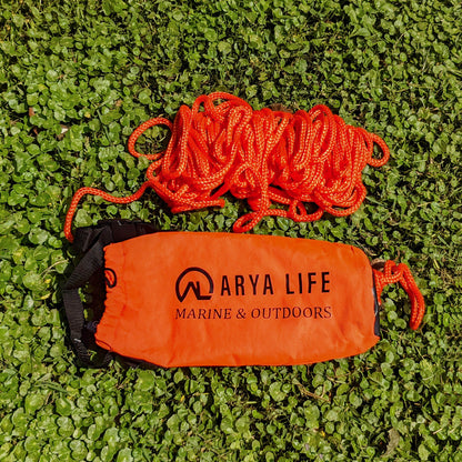 Arya Life Throw Rope Rescue Bag with 70ft of Marine Rope