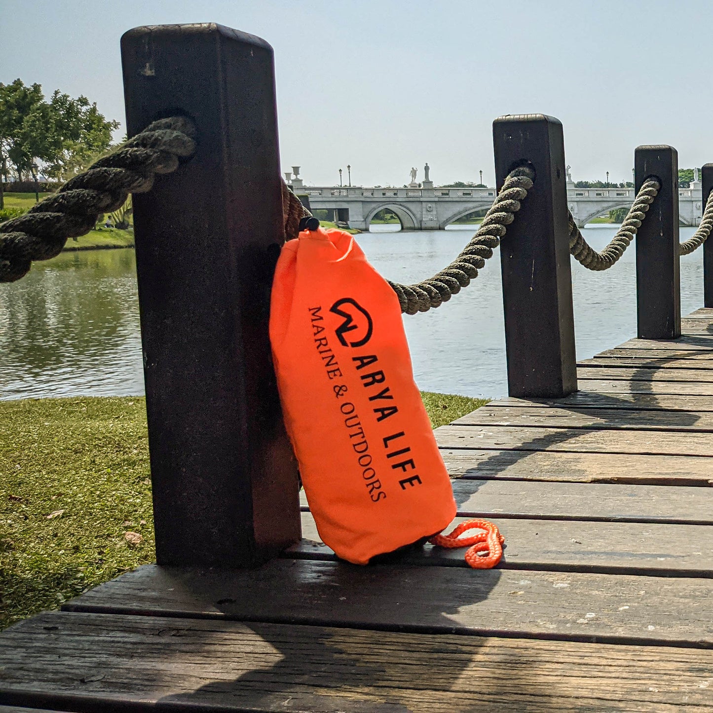 Arya Life Throw Rope Rescue Bag with 70ft of Marine Rope